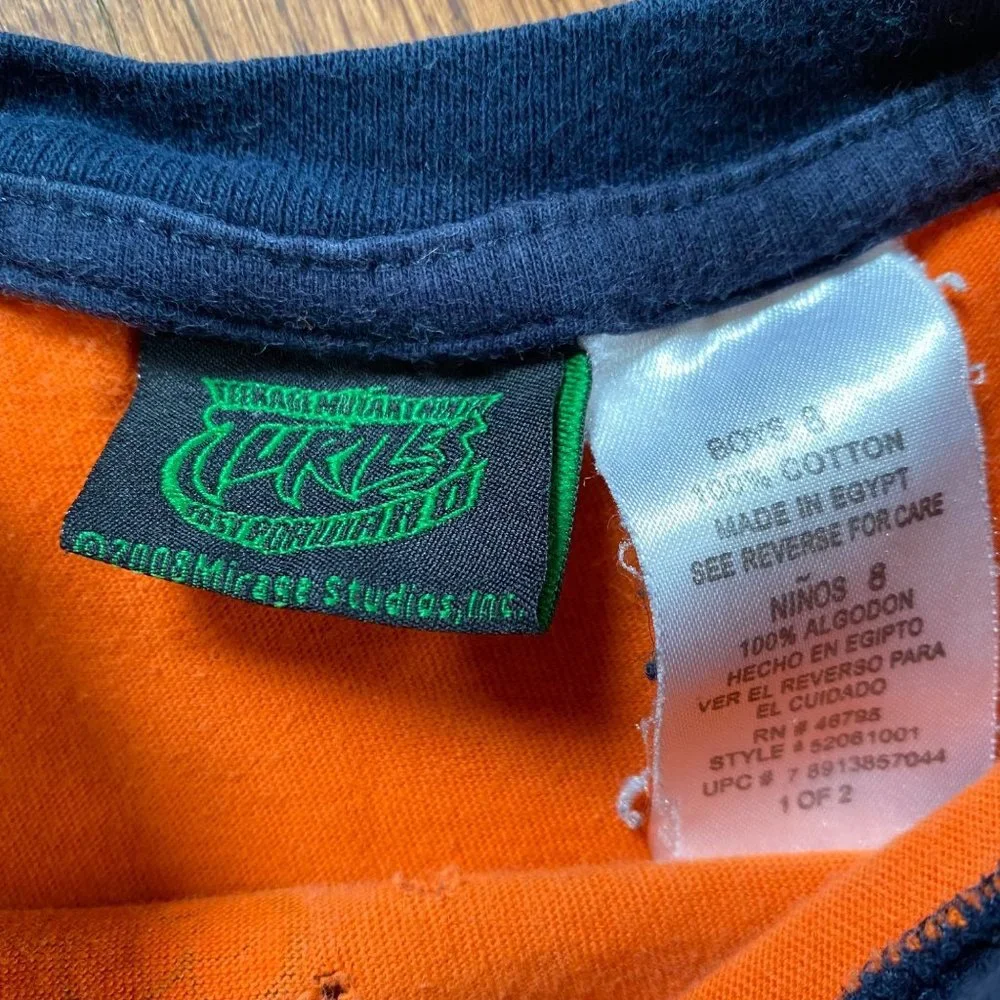 Vintage TMNT Teenage Mutant Ninja Turtles Shirt Kids Size 8 Tank Top Y2K 2000s - Picture 9 of 10